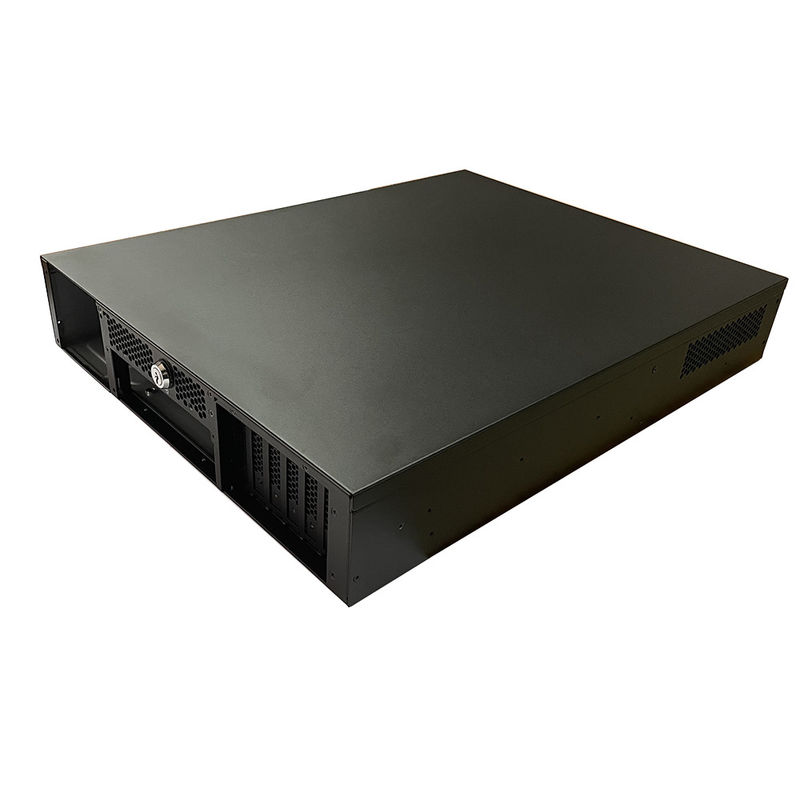 독특한 디자인 2u 제어 산업 랙 마운트 차시 서버 및 저장용 잠금